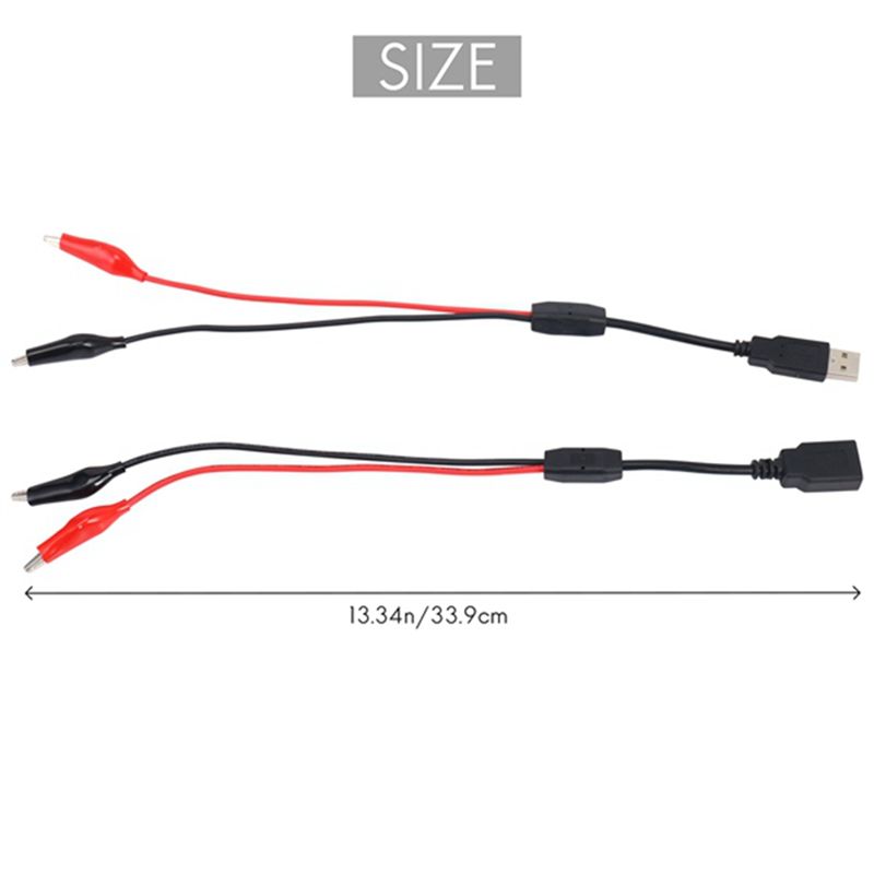 Usb Ammeter Tester - A64I 2 Buah Klip Buaya USB