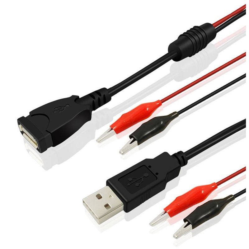 Usb Ammeter Tester - A01E-2 Buah Klip Buaya USB Kabel
