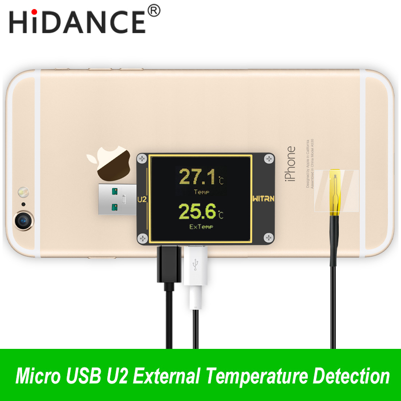 Usb Ammeter Tester - Termometer Sensor Probe Suhu Eksternal NTC