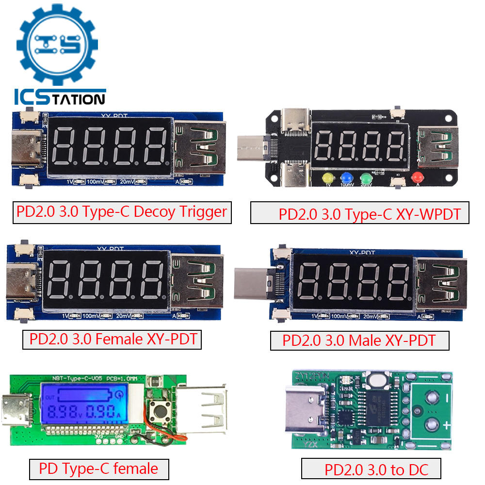 Usb Ammeter Tester - USB Type-c PD Papan Pelatuk Umpan