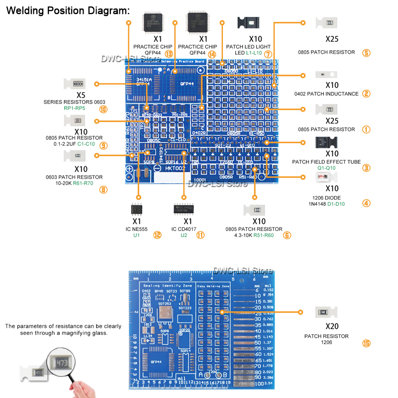 Papan praktek Las Patch penuh  - Electronics Repair Table ulasan dan harga