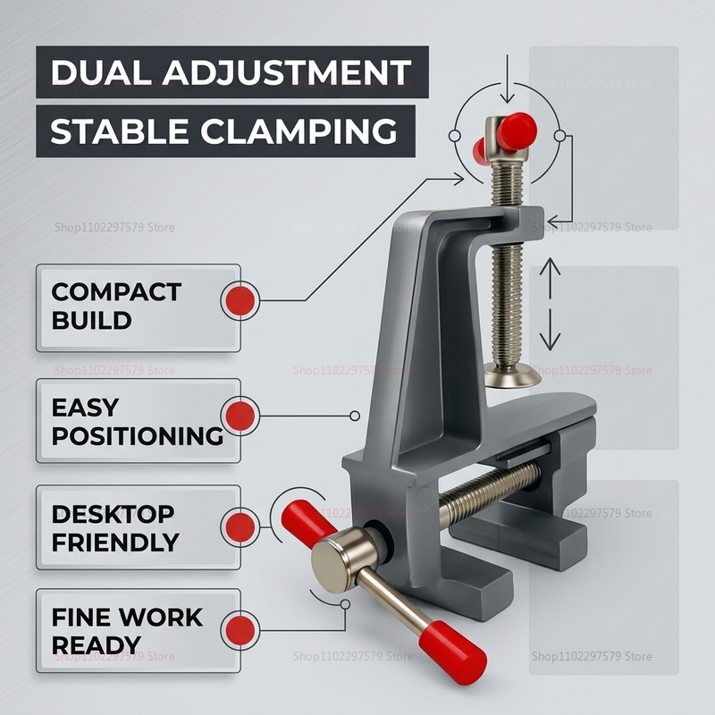Penjepit Meja Mini Aluminium u - Electronics Repair Table ulasan dan harga