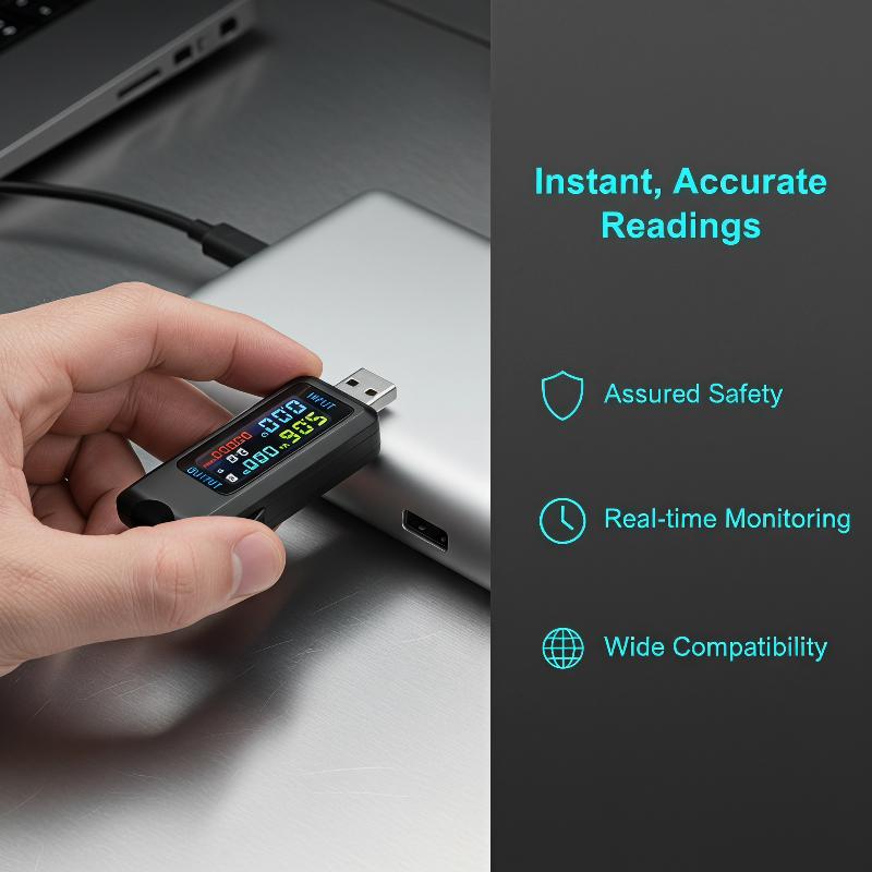 10 In 1 USB Tipe C Voltmeter A - Usb Ammeter Tester ulasan dan harga