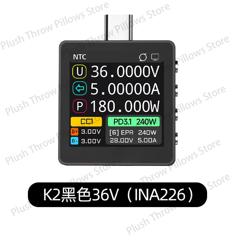 Pengukur daya K2 tester, voltm - Usb Ammeter Tester ulasan dan harga