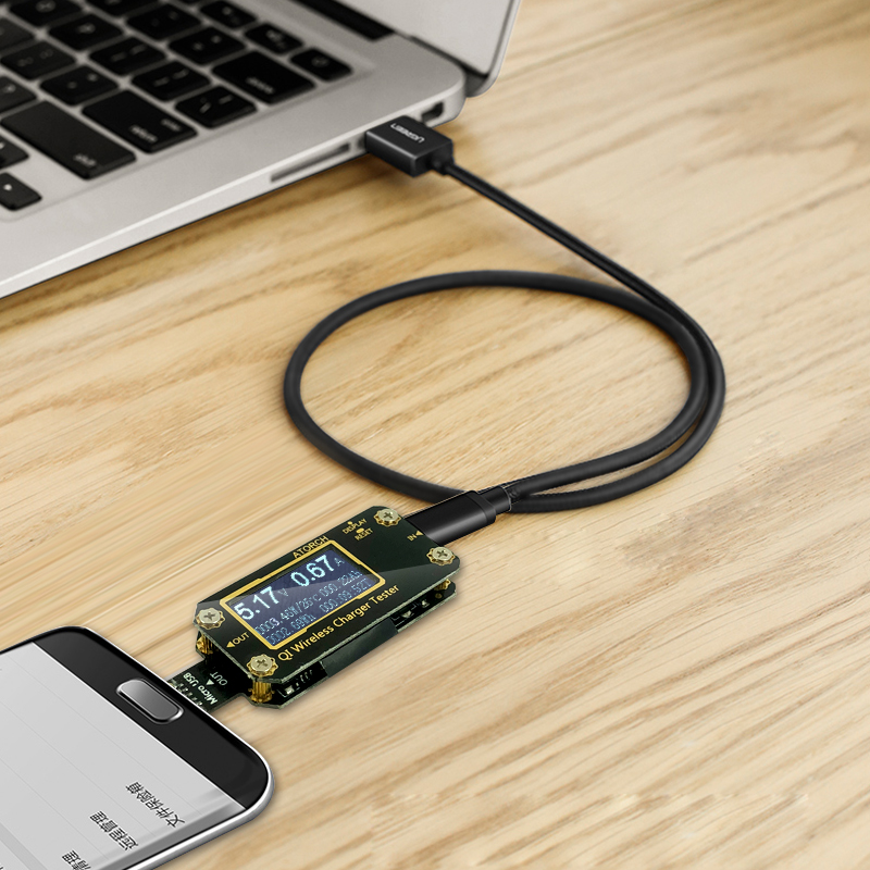 Pengisi Daya Nirkabel QI 7 In  - Usb Ammeter Tester ulasan dan harga