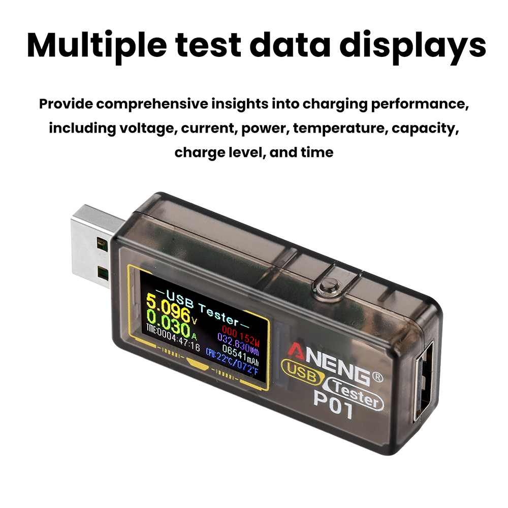P01 Digital USB Tester Display - Usb Ammeter Tester ulasan dan harga
