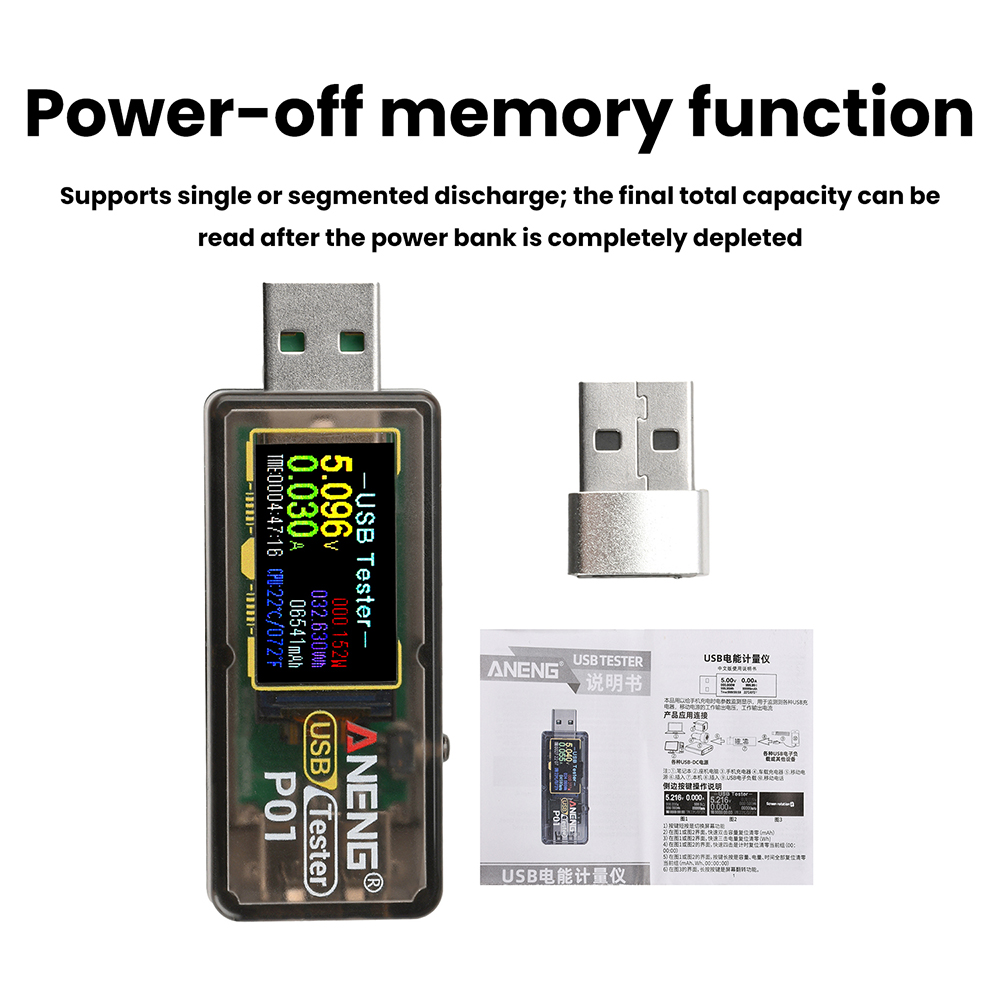 P01 Digital USB Tester Display - Usb Ammeter Tester ulasan dan harga
