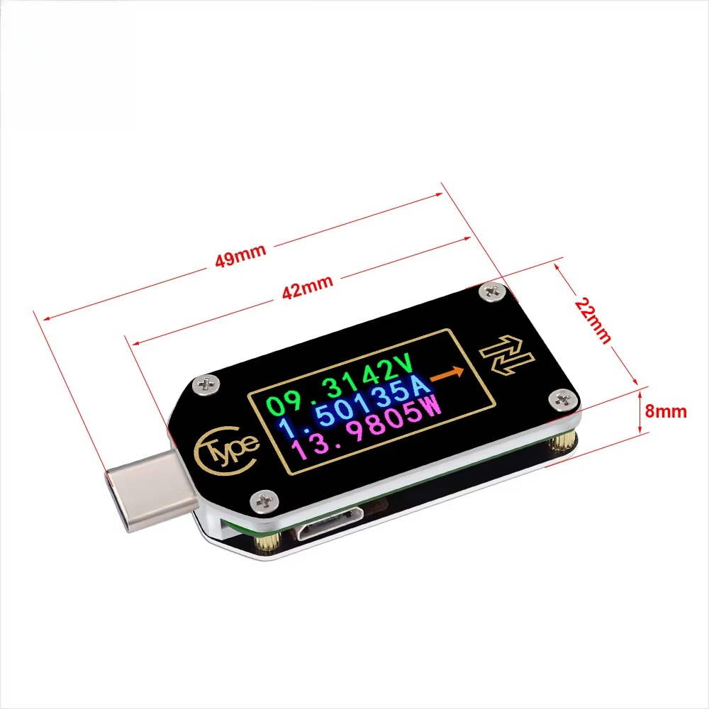 TC66 Tipe-C USB Komunikasi PD  - Usb Ammeter Tester ulasan dan harga